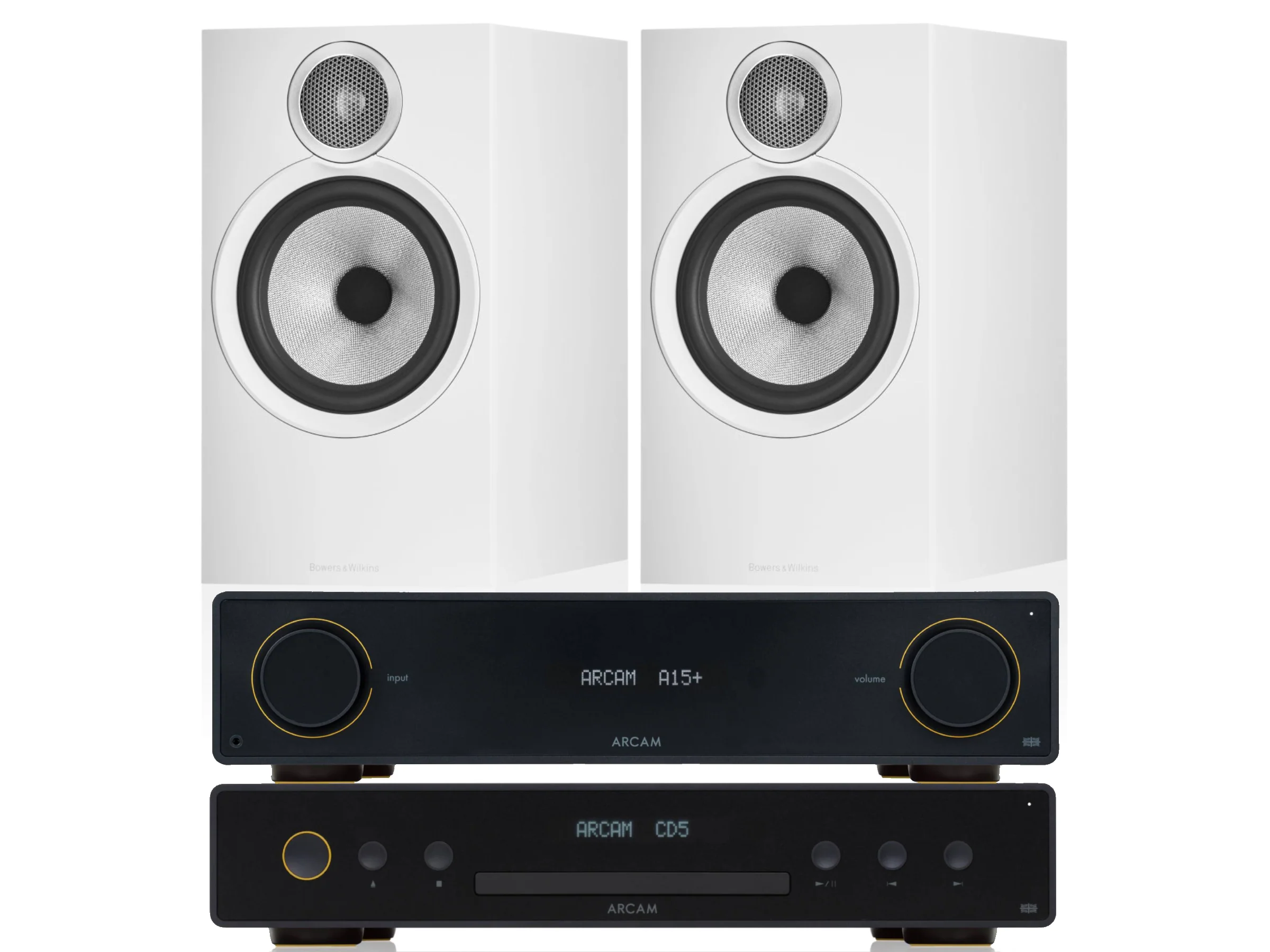 Arcam A15+ with CD5 CD Player and Bowers & Wilkins 606 S3 - Image 3