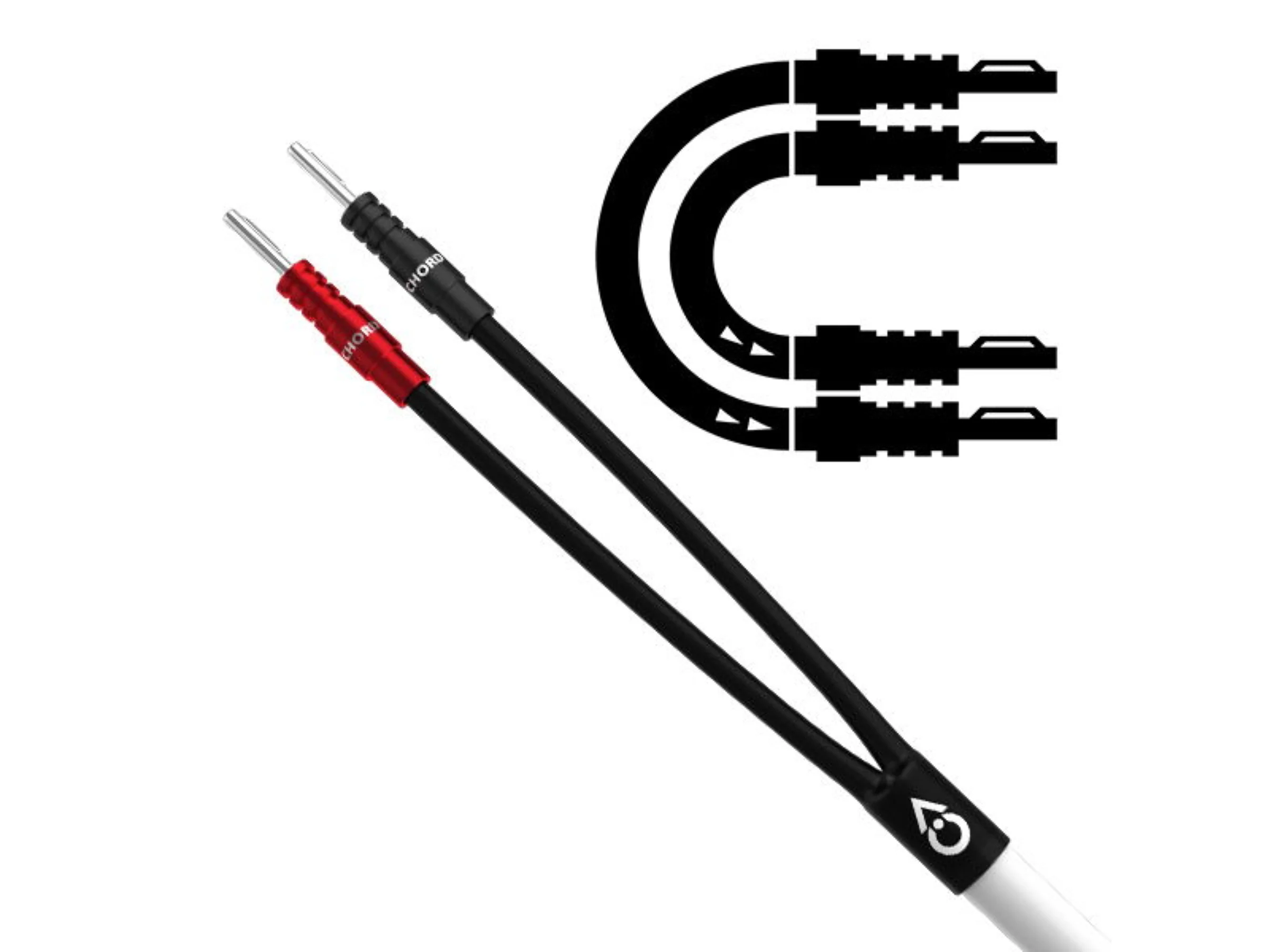 Chord C-ScreenX Speaker Cable - Terminated Pair (Banana to Banana) - Image 2