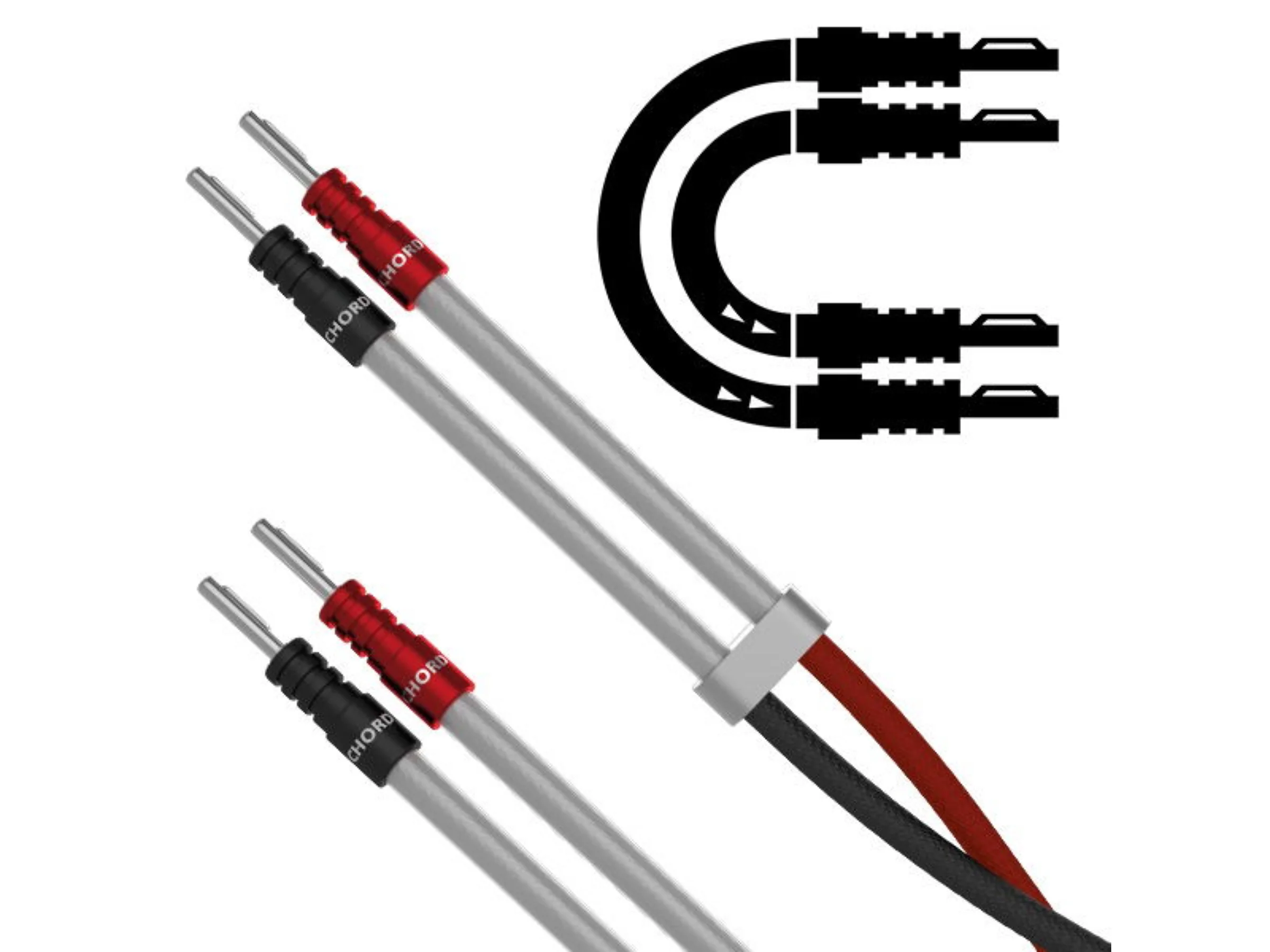 Chord SignatureXL Speaker Cable - Terminated Pair (Banana to Banana) - Image 4