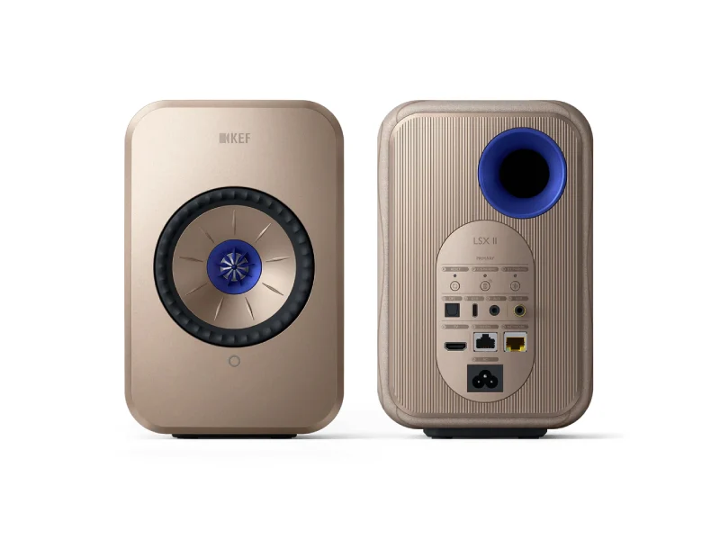 KEF LSX II Wireless Speakers with KEF P1 Desk Pads - Image 10