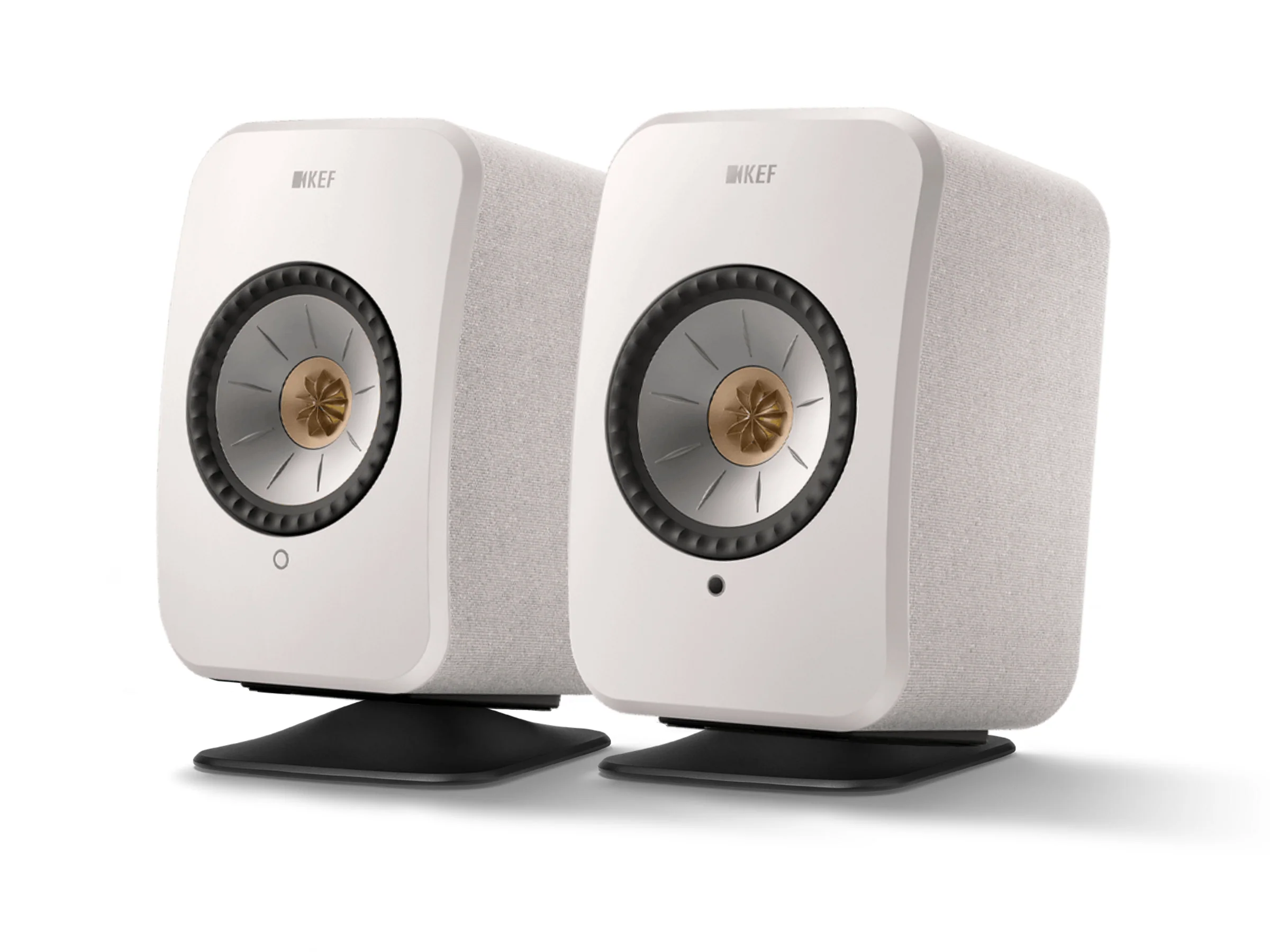 KEF LSX II Wireless Speakers with KEF P1 Desk Pads - Image 3