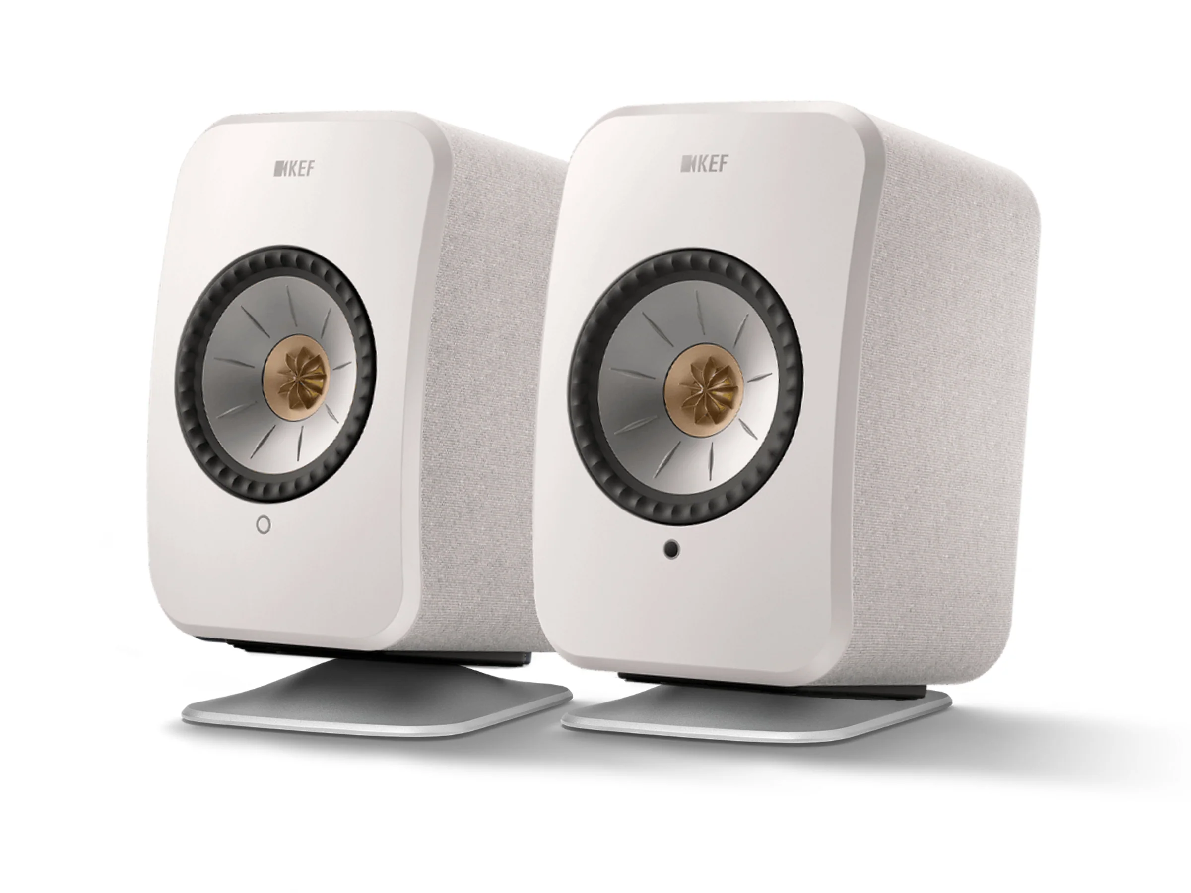 KEF LSX II Wireless Speakers with KEF P1 Desk Pads - Image 8