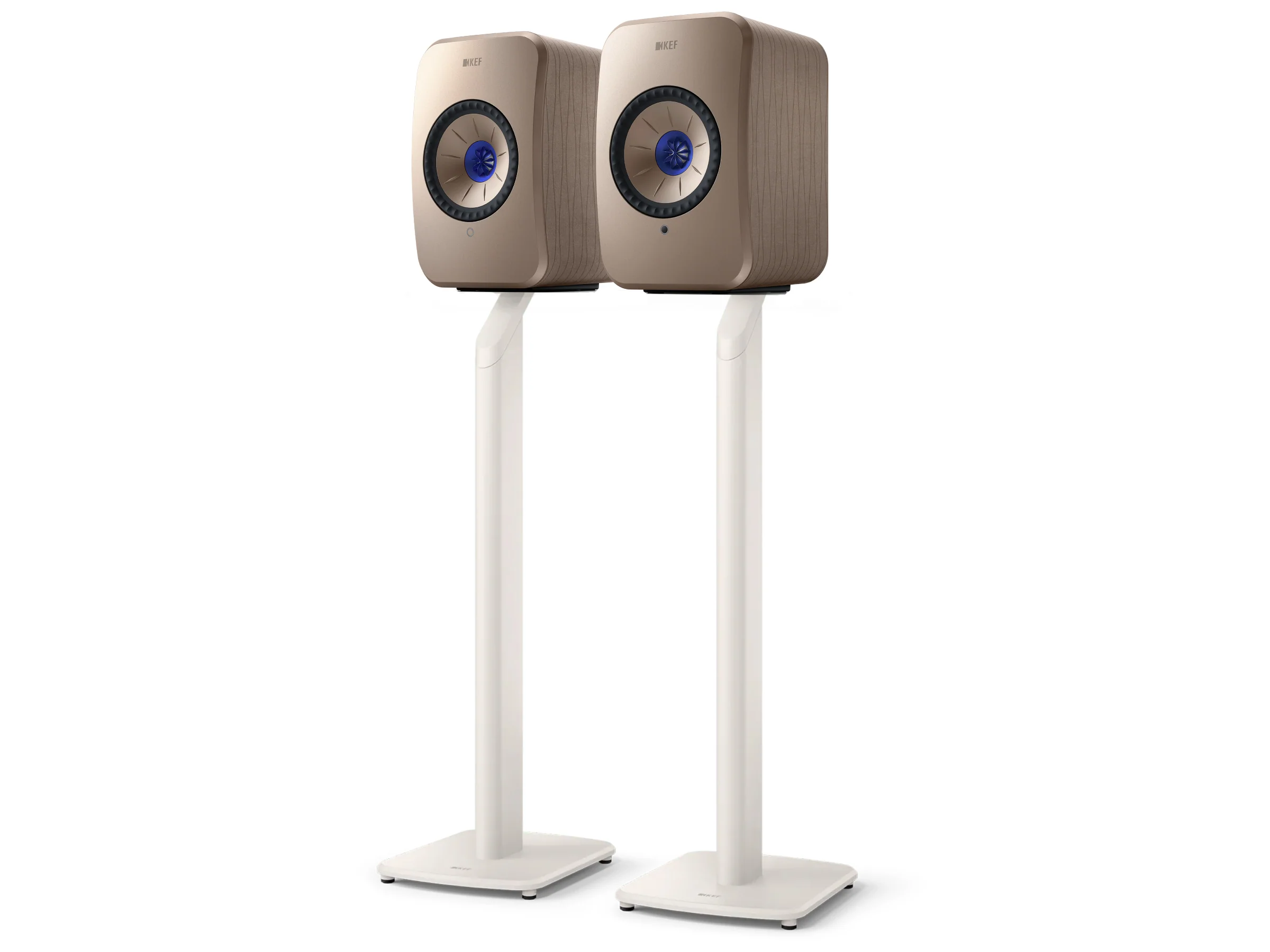 KEF LSX II Wireless Speakers with KEF S1 Floor Stands - Image 6
