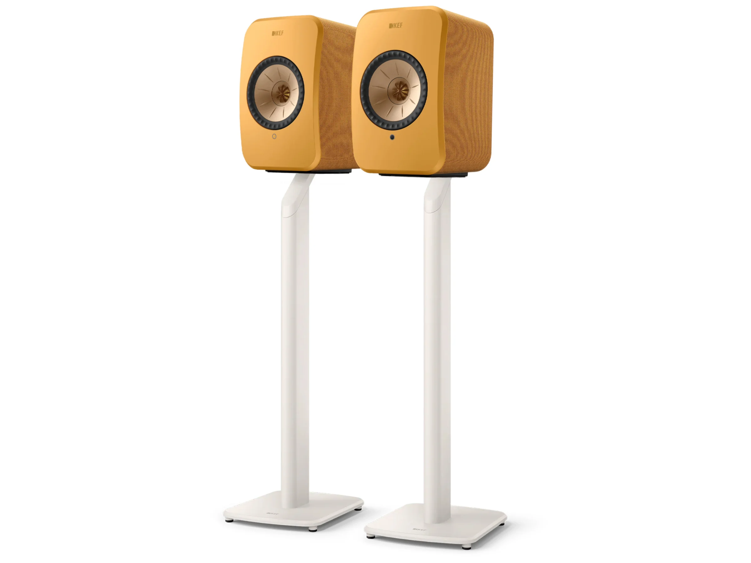 KEF LSX II Wireless Speakers with KEF S1 Floor Stands - Image 7