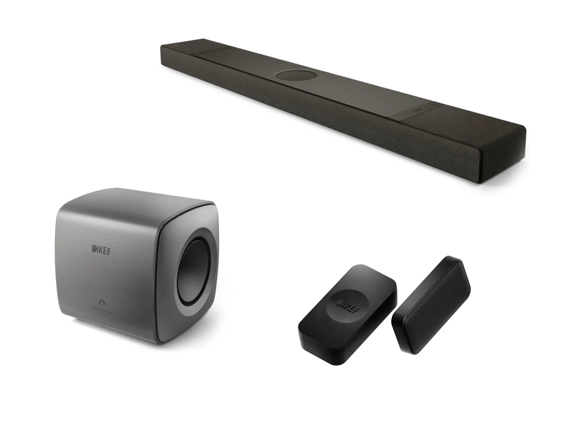 KEF XIO Soundbar with KEF KC62 Subwoofer & KW2 RX Receiver - Image 3