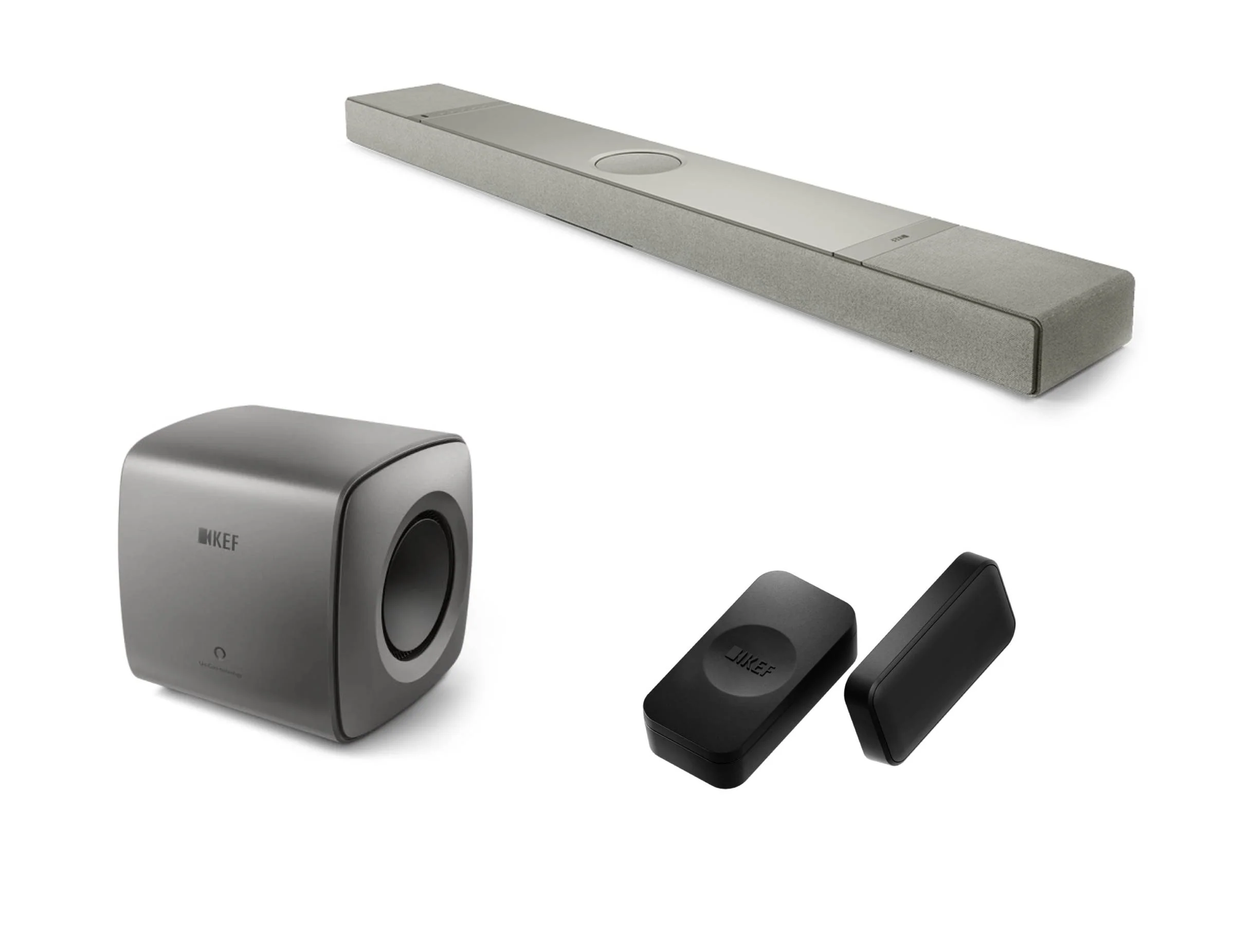 KEF XIO Soundbar with KEF KC62 Subwoofer & KW2 RX Receiver - Image 4