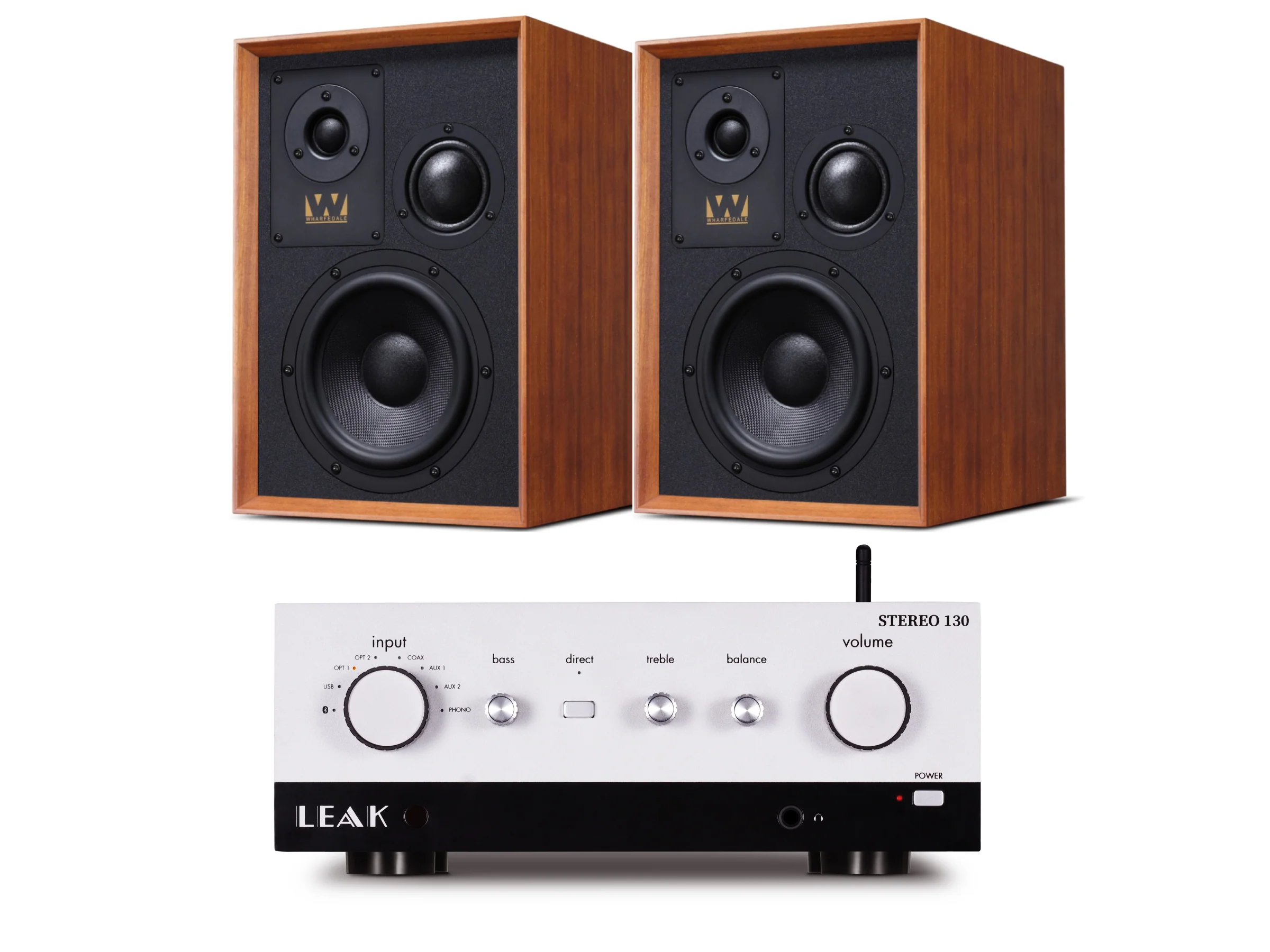 Leak Stereo 130 with Wharfedale Super Denton Bookshelf Speakers - Image 5