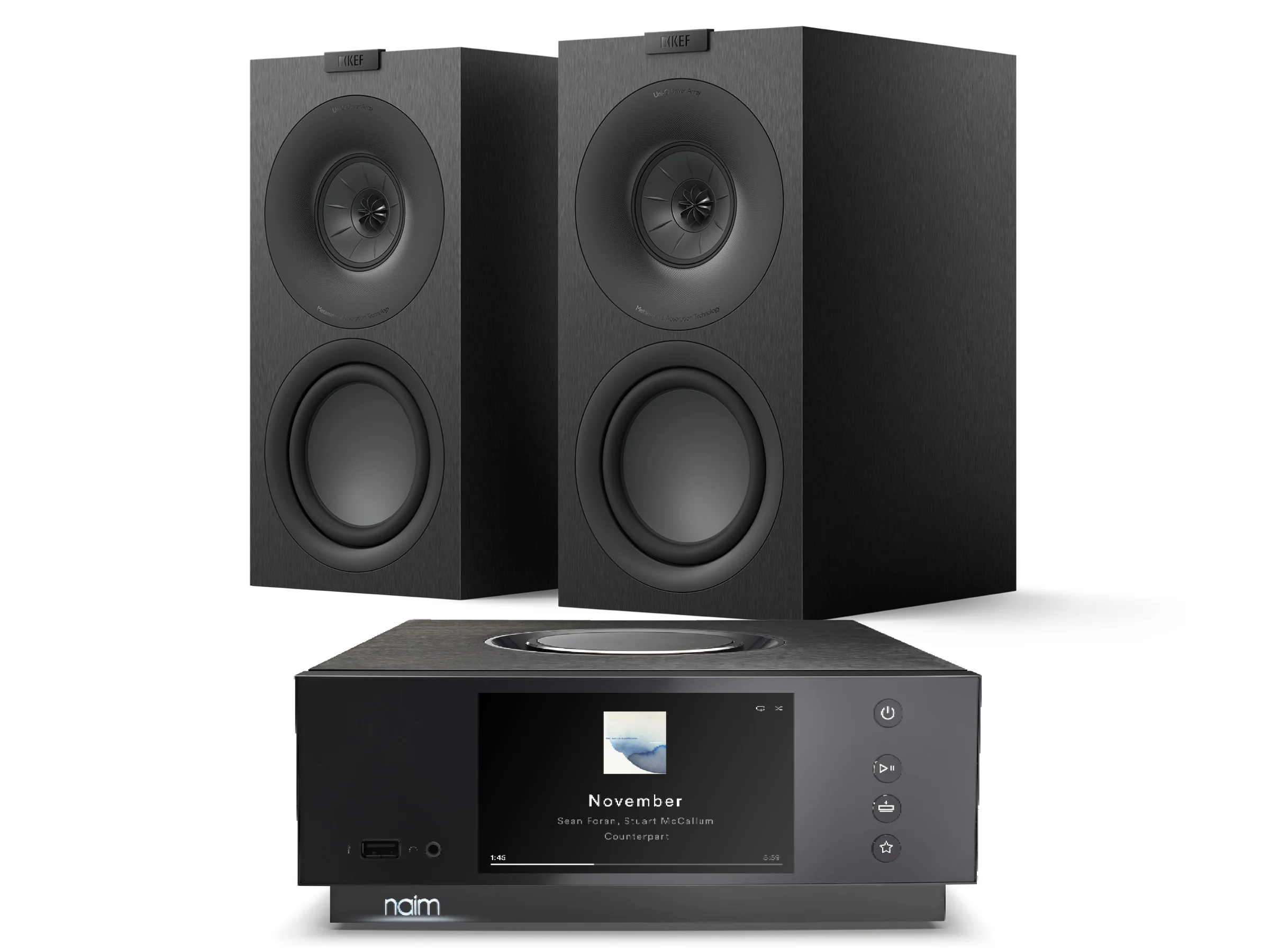 Naim Uniti ATOM HDMI with KEF Q Concerto Bookshelf Speaker - Image 3