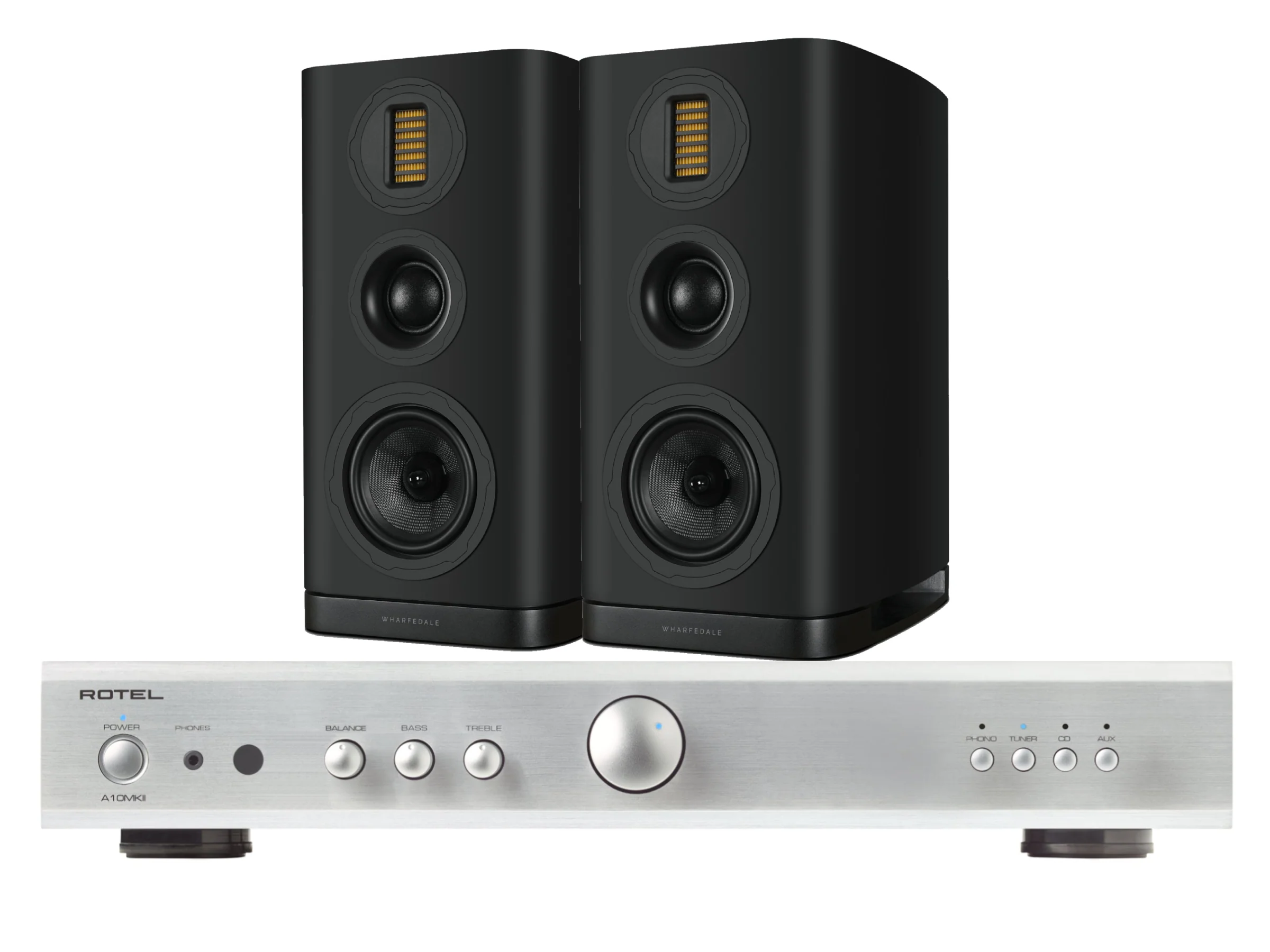 Rotel A10MkII with Wharfedale EVO 5.2 Bookshelf Speakers - Image 5