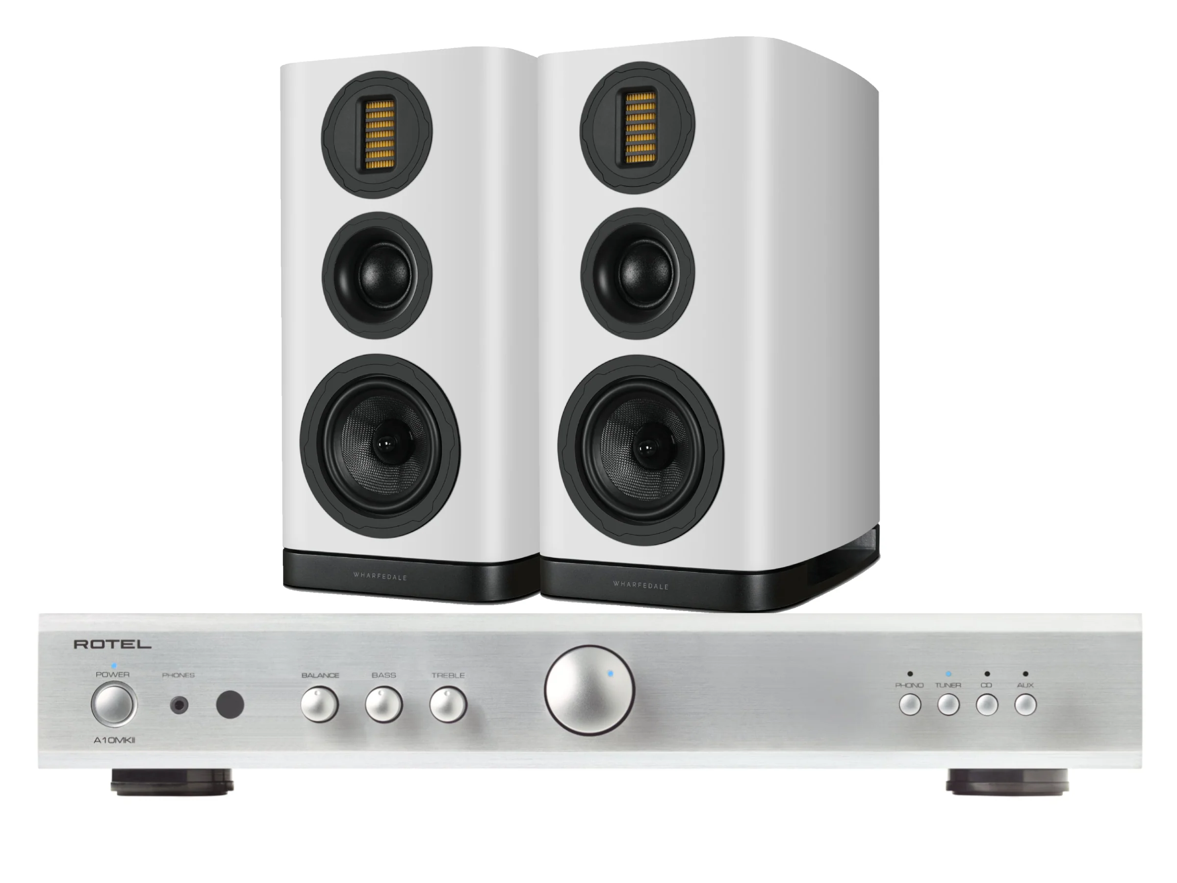 Rotel A10MkII with Wharfedale EVO 5.2 Bookshelf Speakers - Image 7