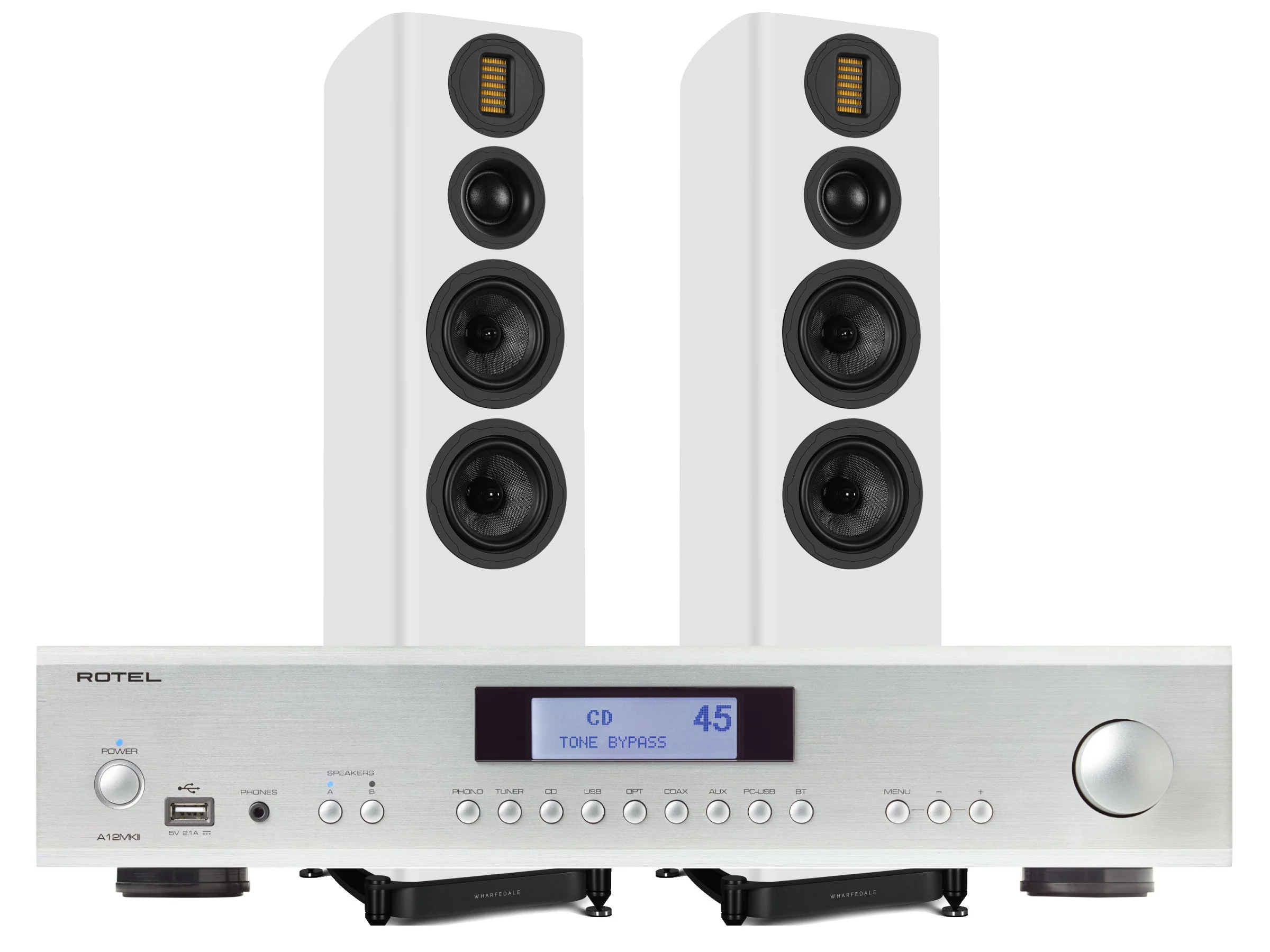 Rotel A12MkII with Wharfedale EVO 5.4 Floorstanding Speakers - Image 8