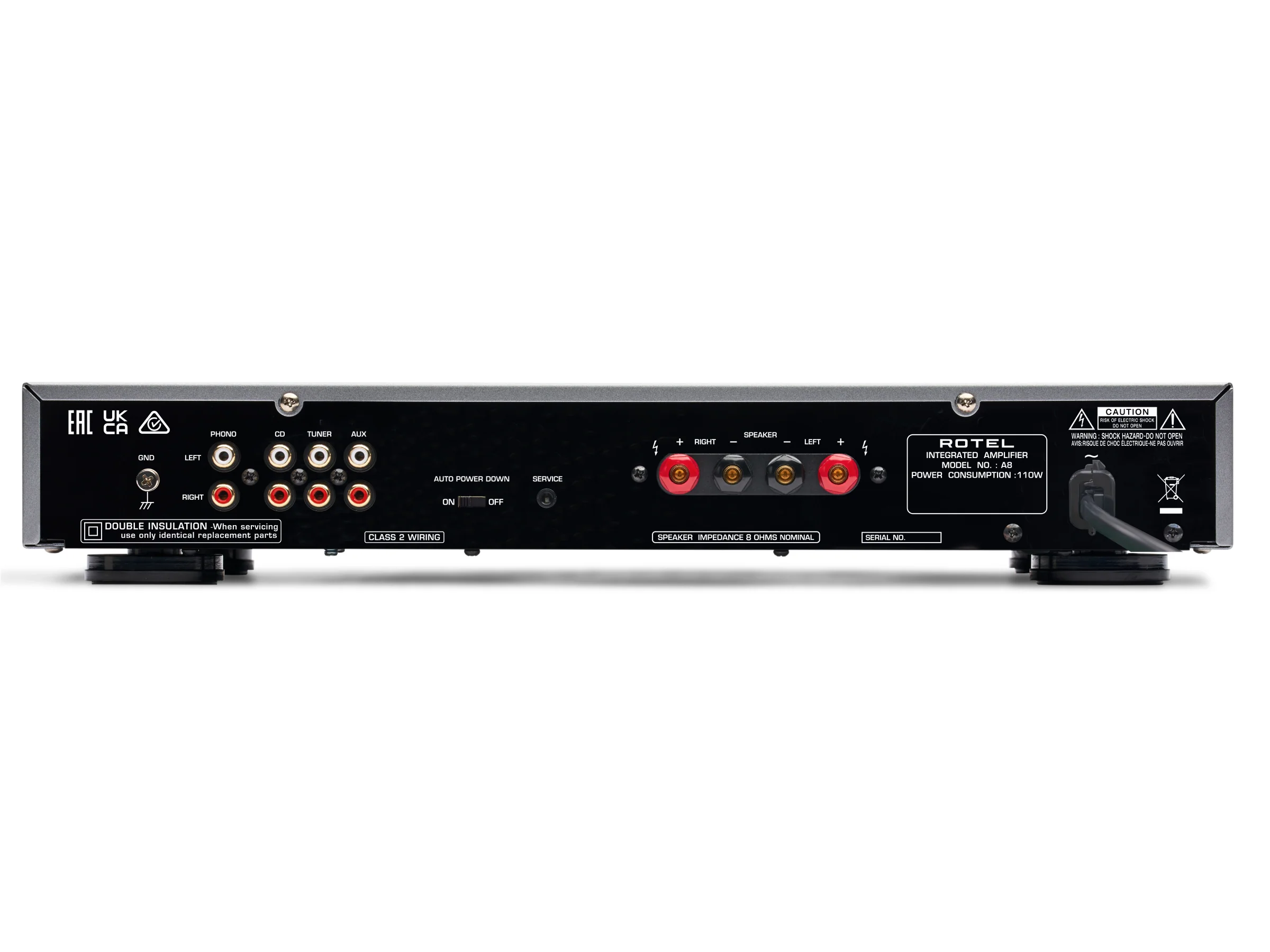 Rotel A8 Integrated Amplifier - Image 3