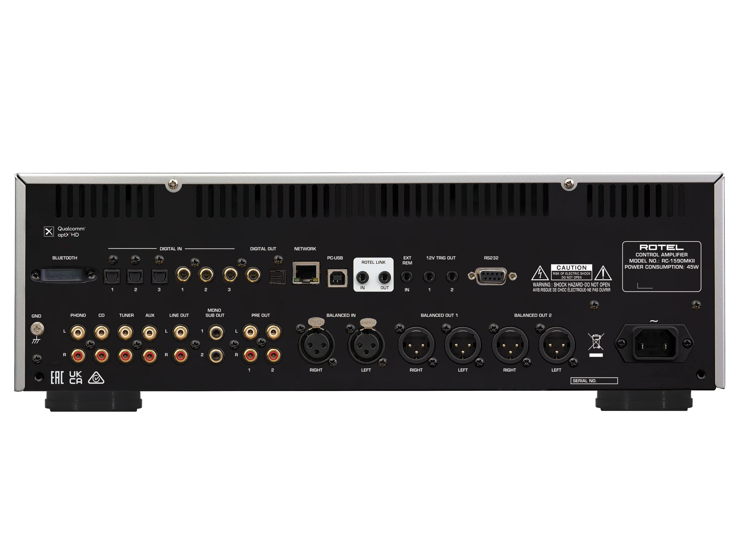 Rotel RC-1590MKII Stereo Preamplifier - Image 4
