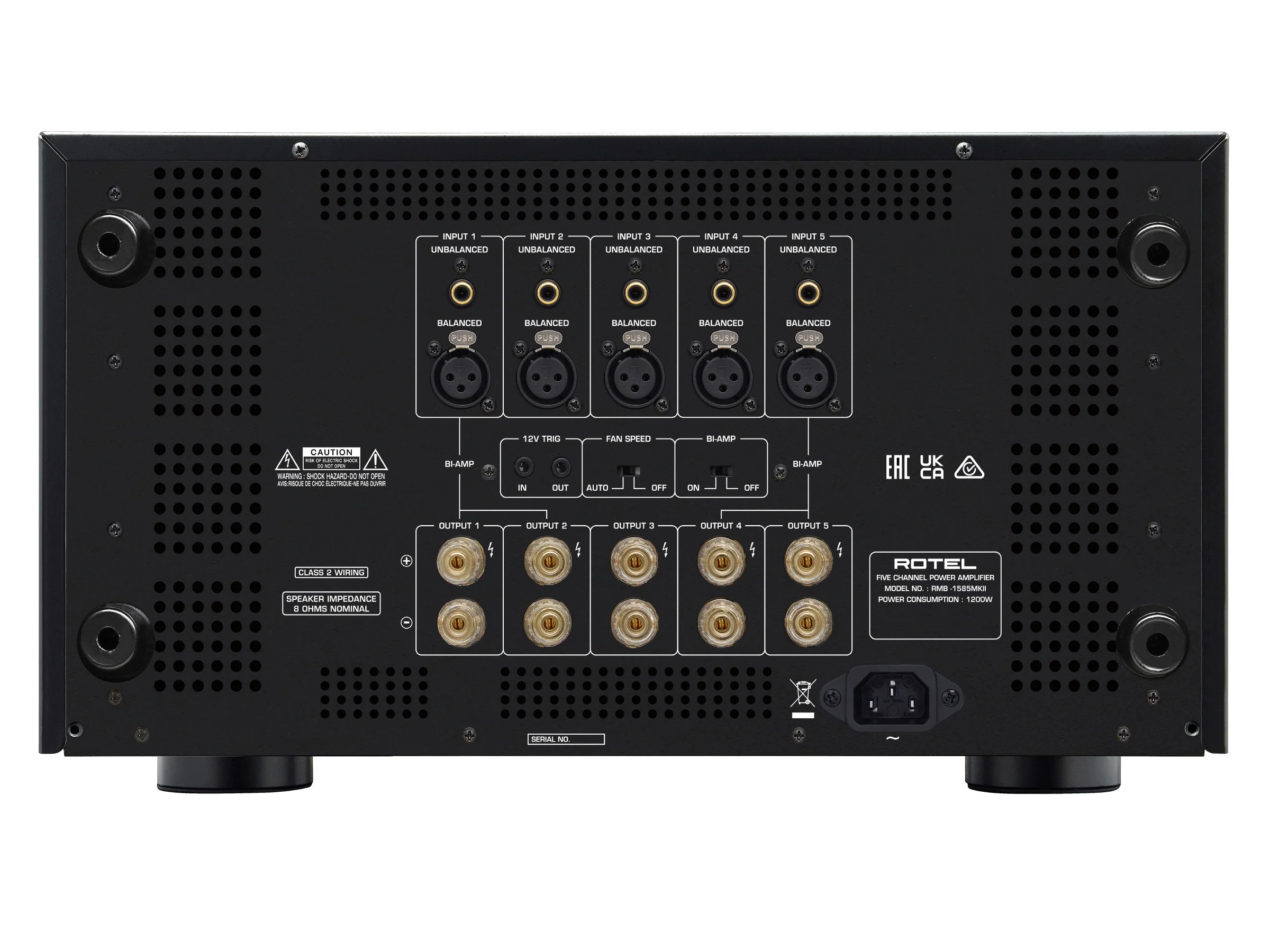 Rotel RMB-1585MKII Multichannel Amplifier - Image 7