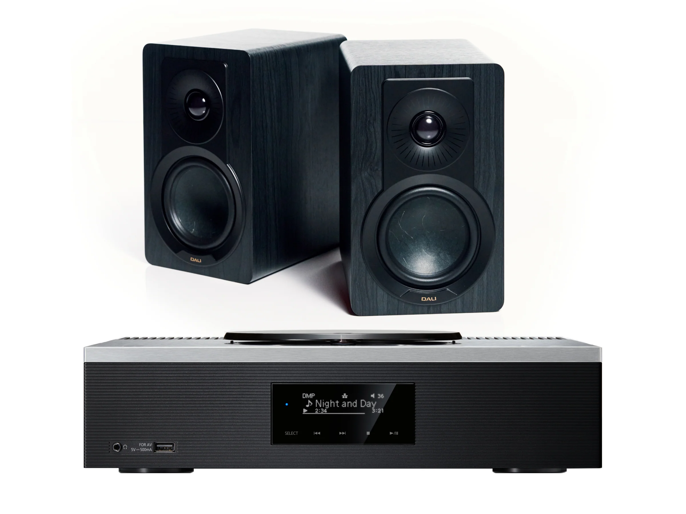 Technics SA-C600 with DALI Kupid Bookshelf Speakers - Image 5