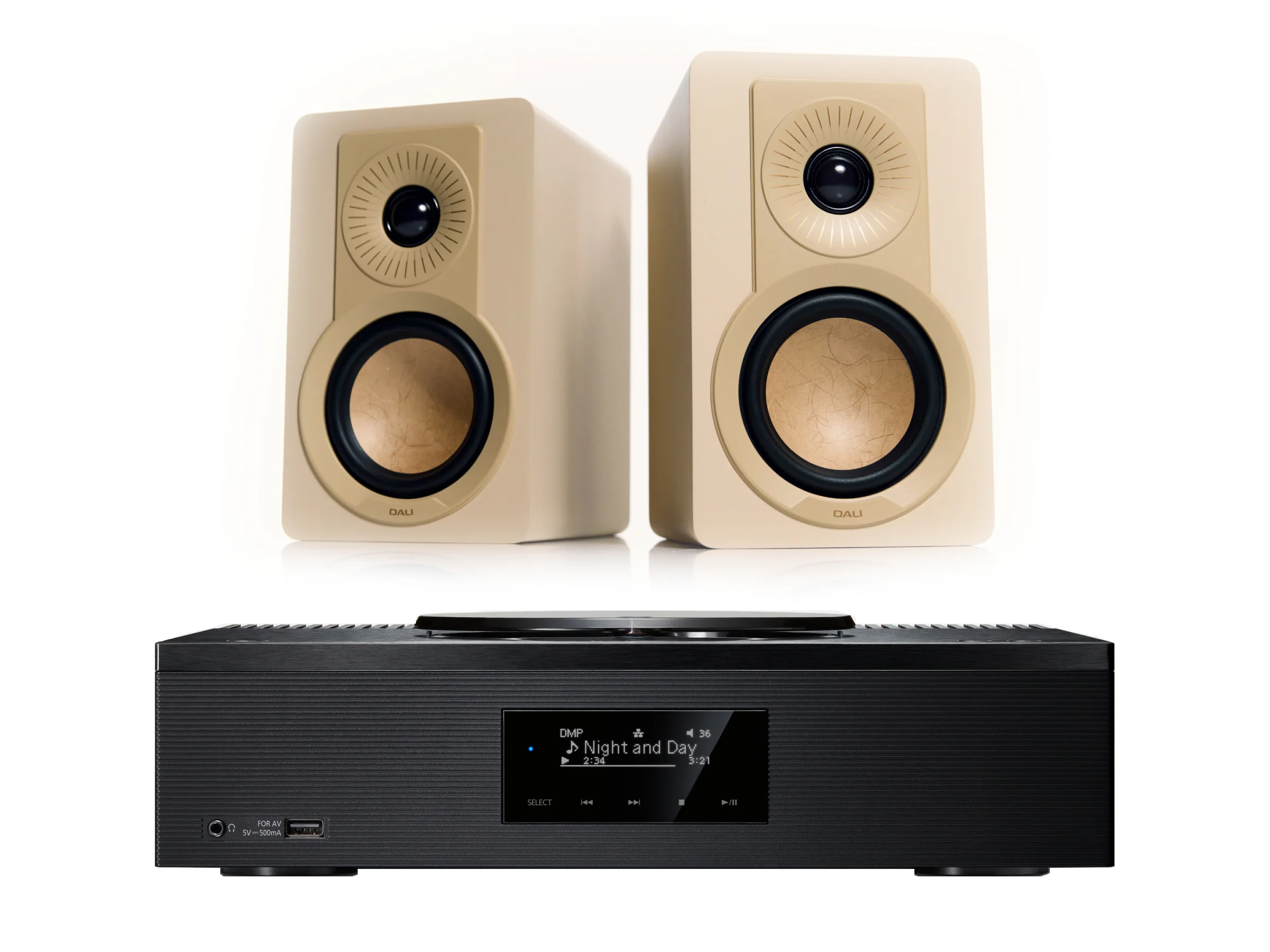 Technics SA-C600 with DALI Kupid Bookshelf Speakers - Image 8