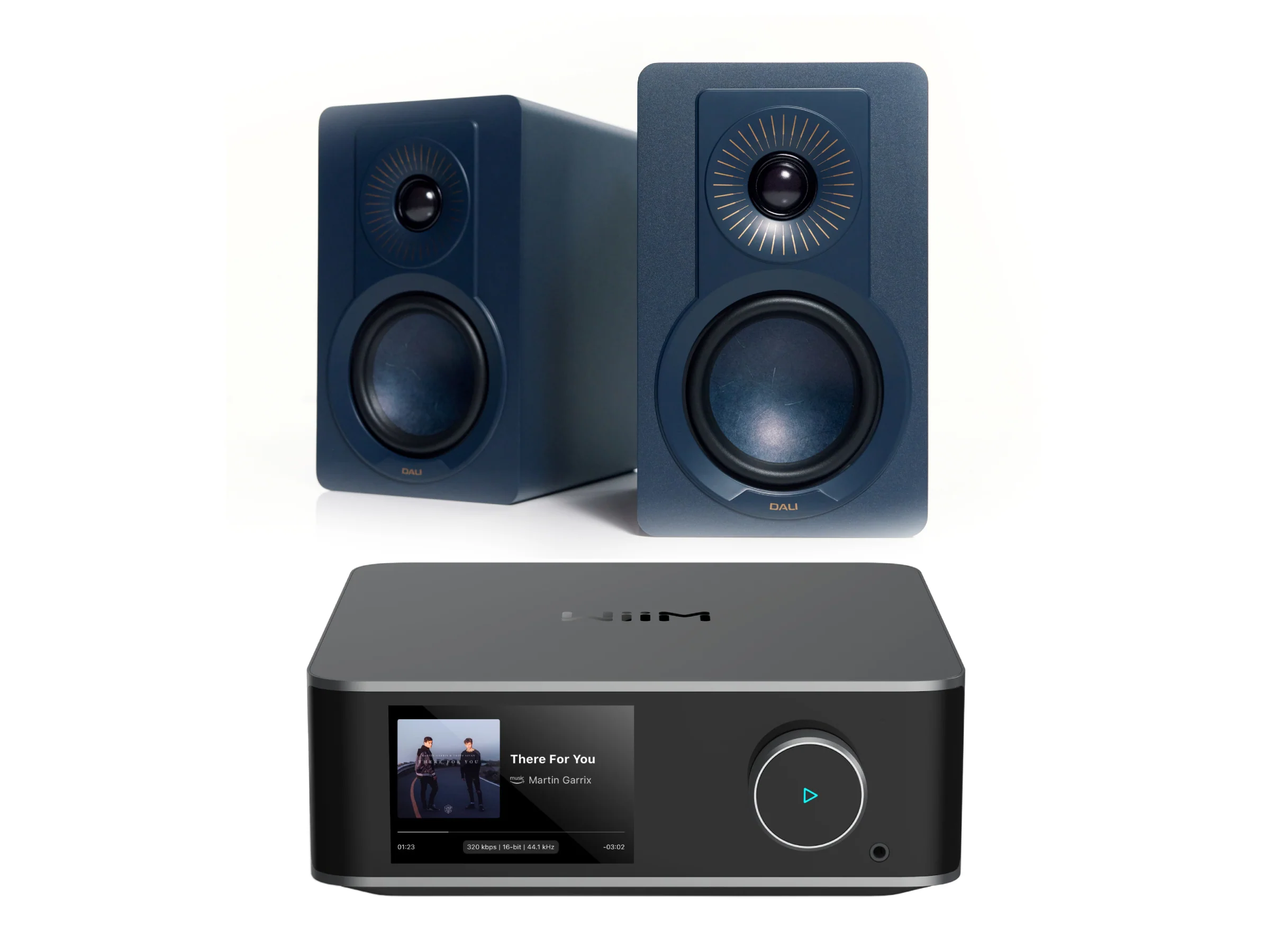 WiiM Amp Ultra with DALI KUPID Bookshelf Speakers - Image 3