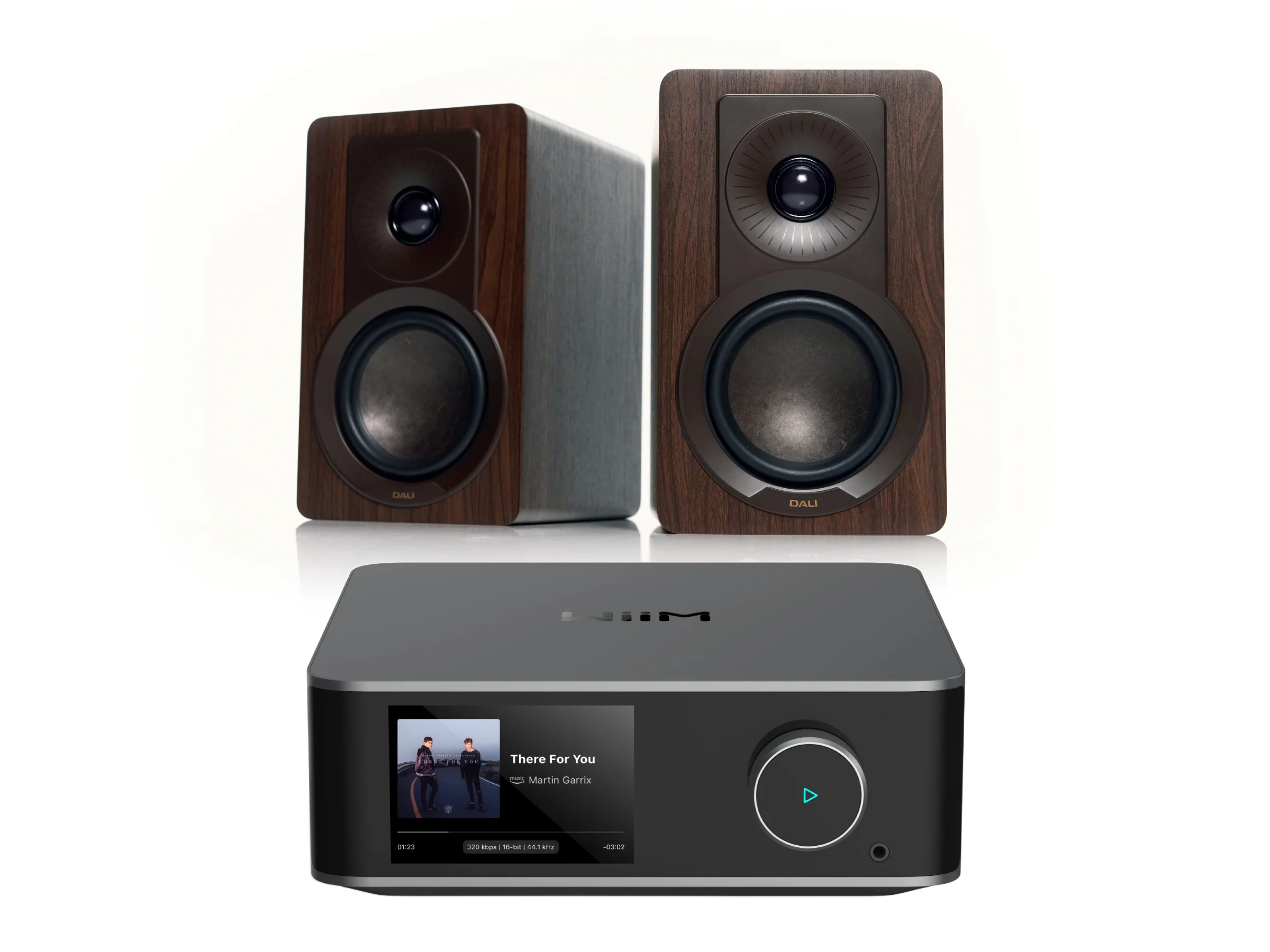 WiiM Amp Ultra with DALI KUPID Bookshelf Speakers - Image 4