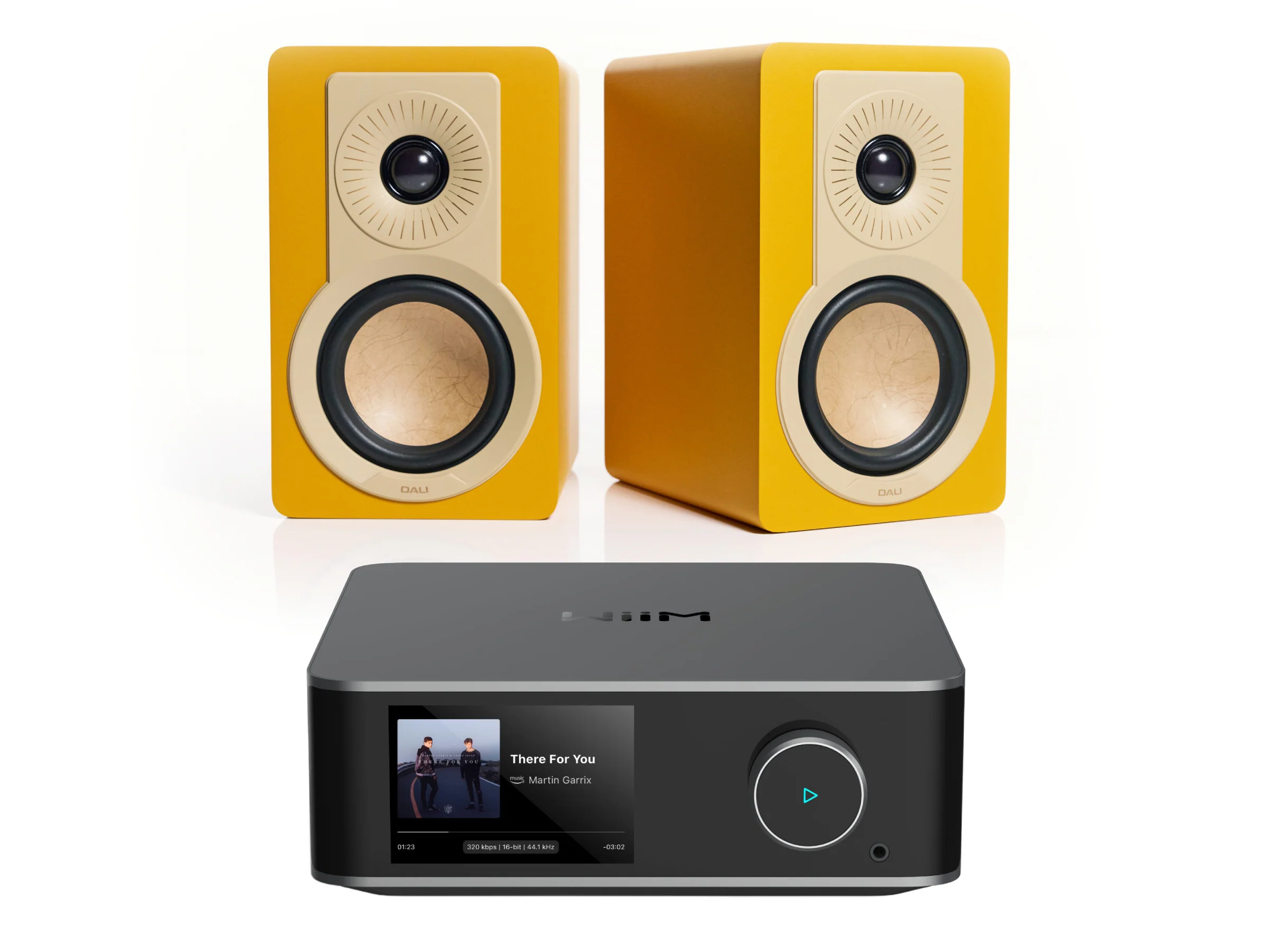 WiiM Amp Ultra with DALI KUPID Bookshelf Speakers - Image 5