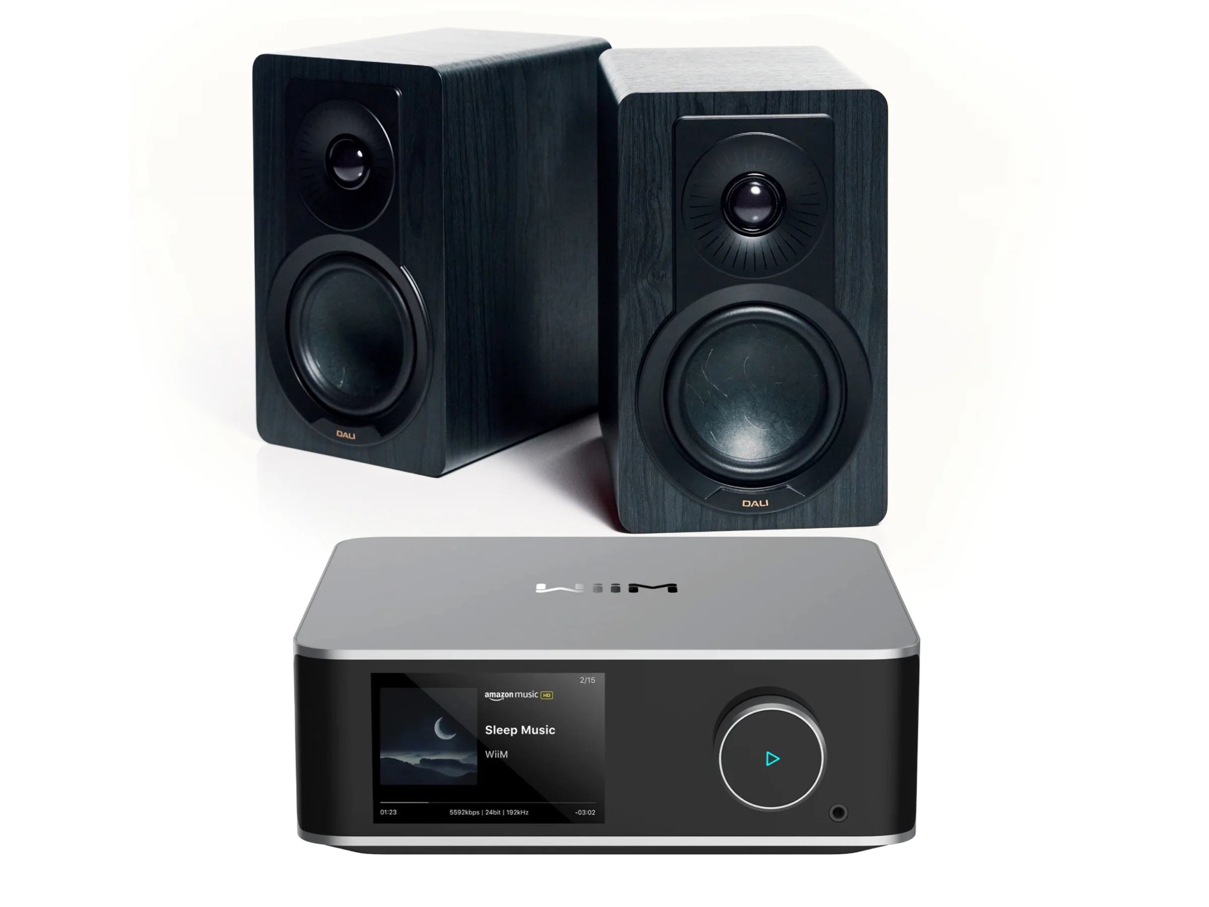 WiiM Amp Ultra with DALI KUPID Bookshelf Speakers - Image 6