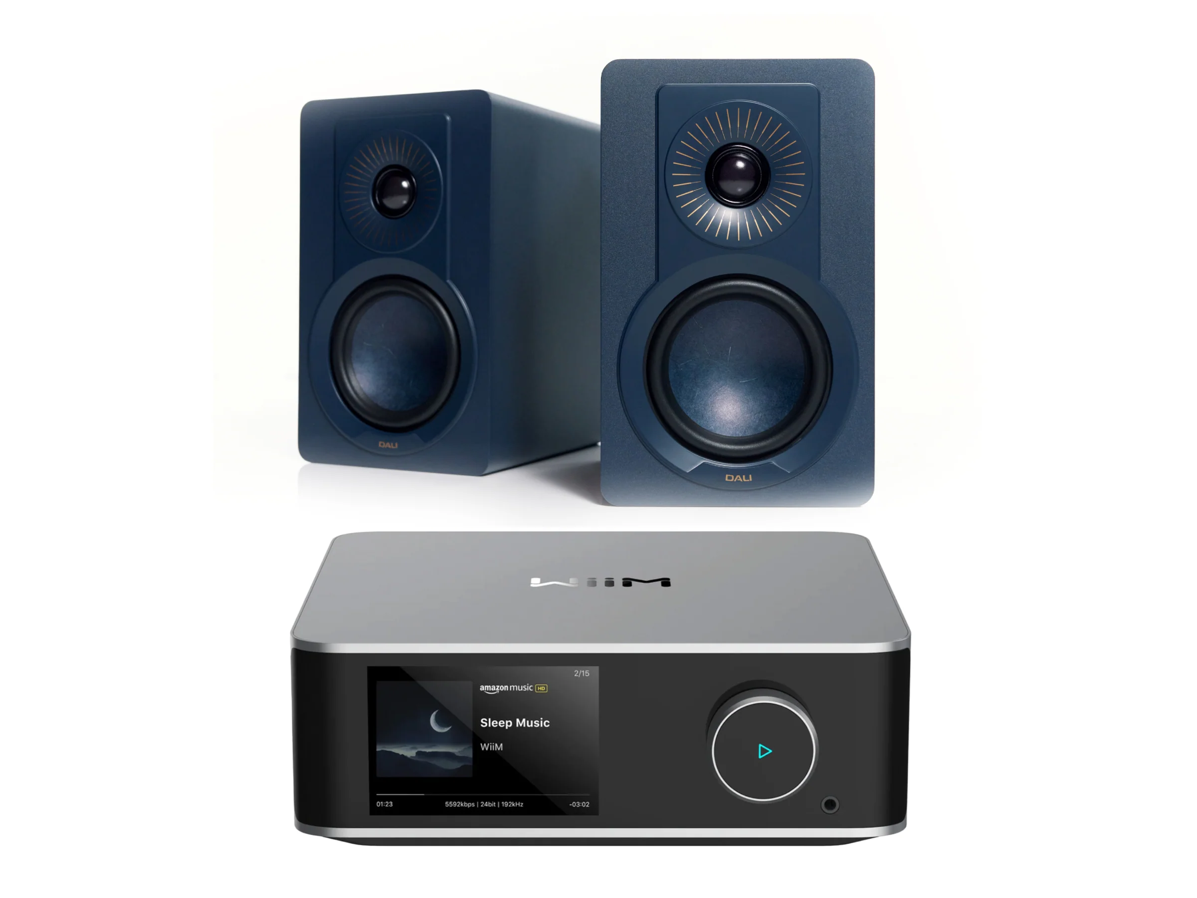 WiiM Amp Ultra with DALI KUPID Bookshelf Speakers - Image 7
