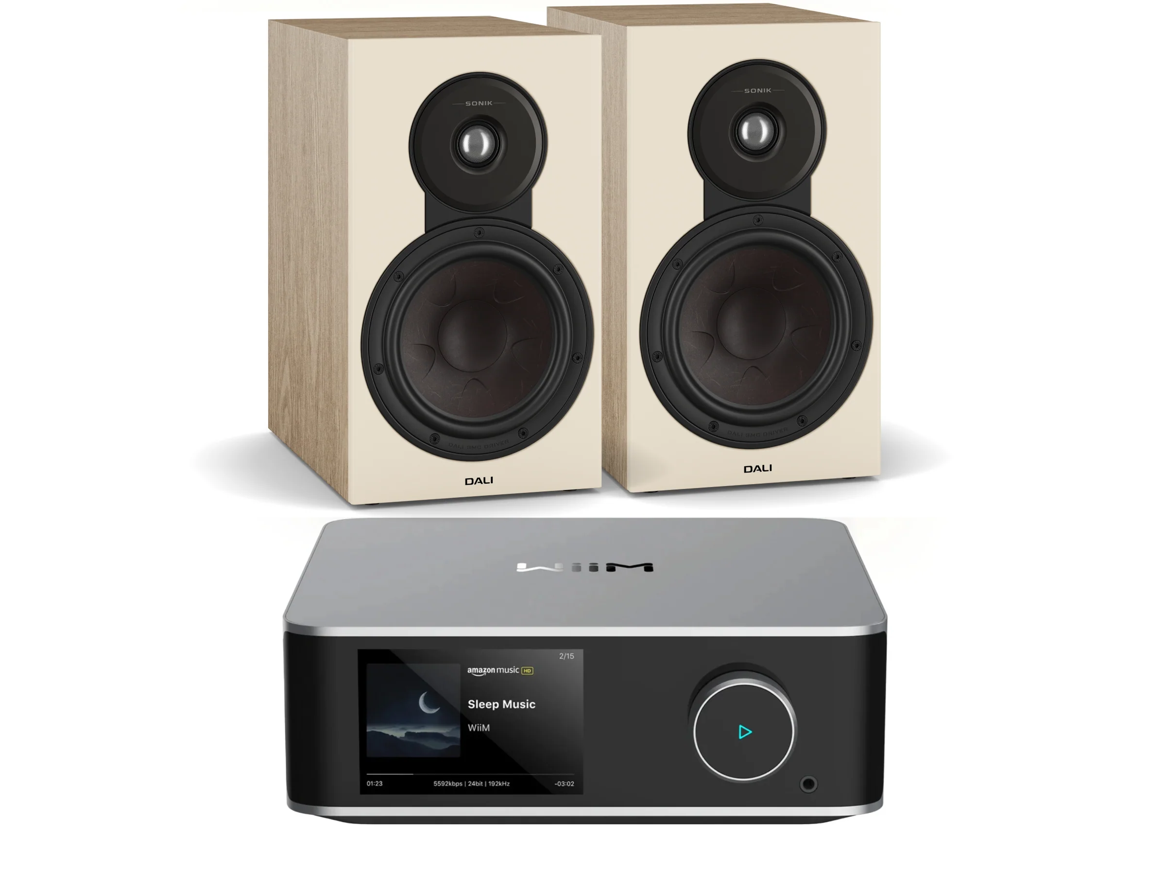WiiM Amp Ultra with Sonik 3 Bookshelf Speakers - Image 2